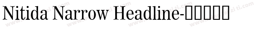 Nitida Narrow Headline字体转换